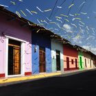 Kolonialstraßenpanorama in Granada/Nicaragua