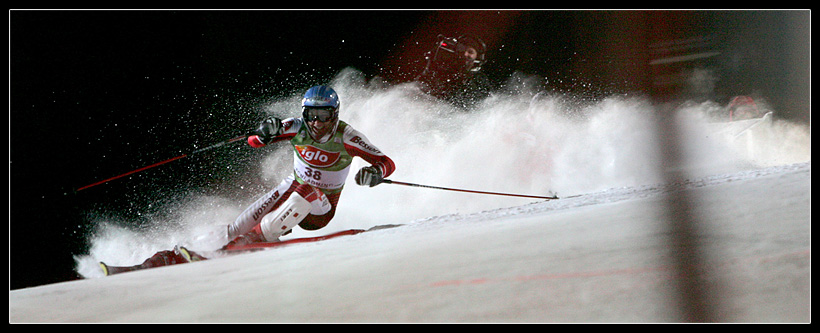 Komet beim Slalom