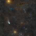 Komet C/2022 3E (ZTF), Mars, Hyaden, Staub