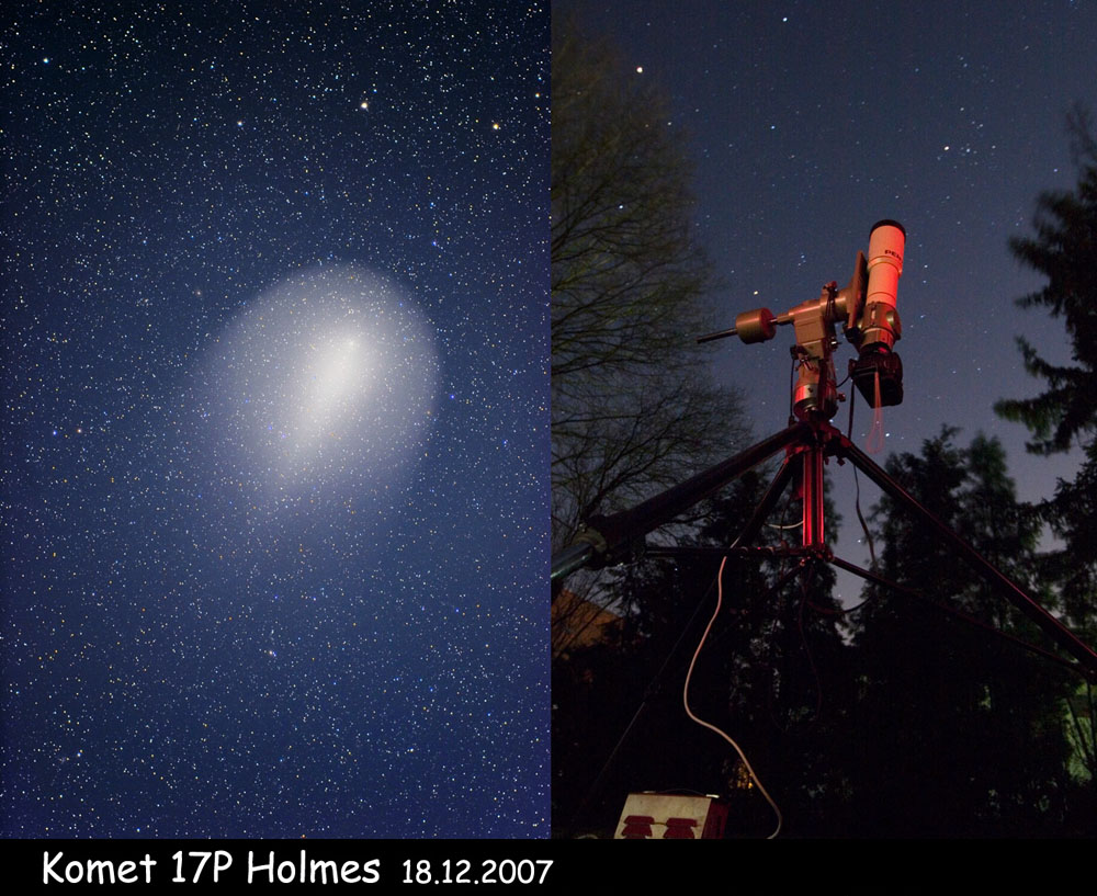 Komet Holmes am 18.12.2007