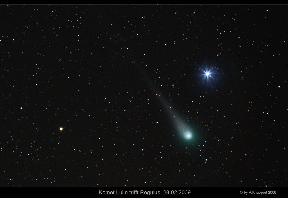 Komet Lulin trifft Regulus