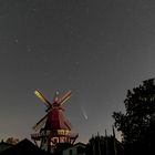 Komet NeoWise an der Windmühle - Variante