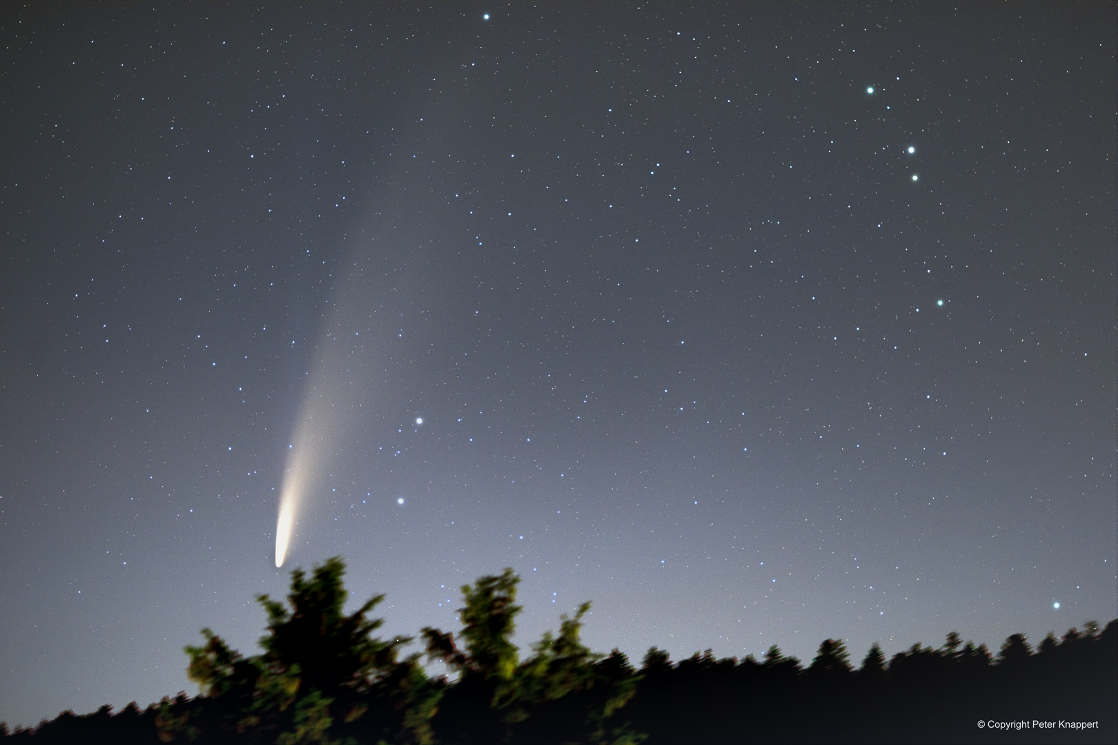 Komet Neowise C3/2020 am Morgenhimmel des 12.7.2020