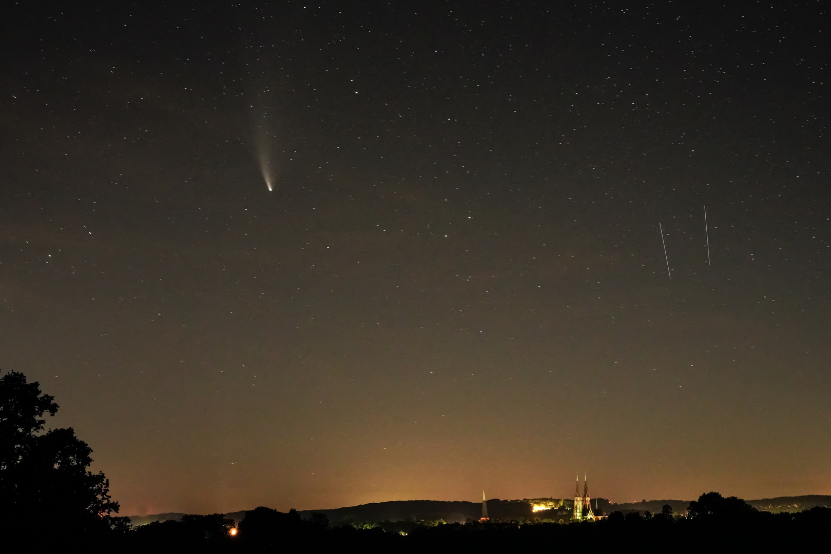 Komet Neowise über Billerbeck (Münsterland)