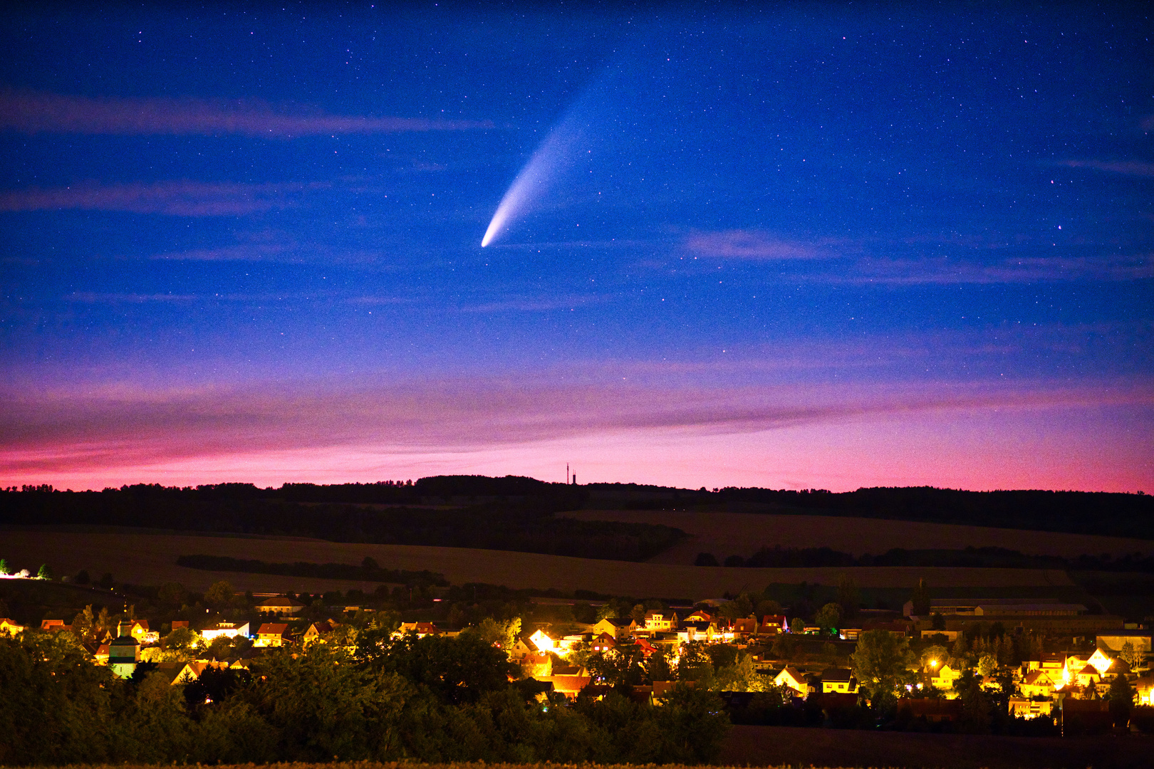 Komet Neowise über Kefferhausen 