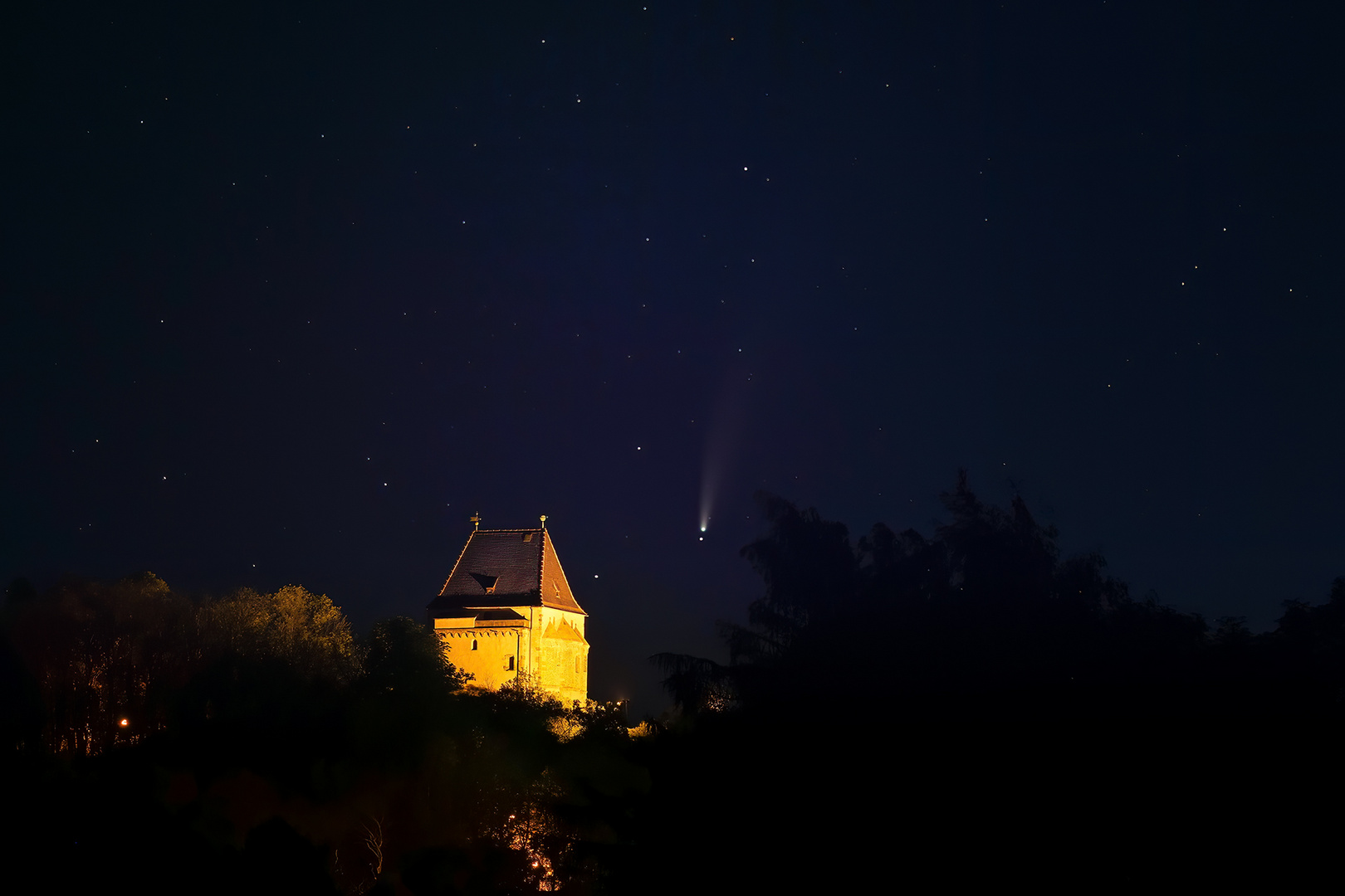 Komet "Neowise" über Landsberg 19. Juli 2020