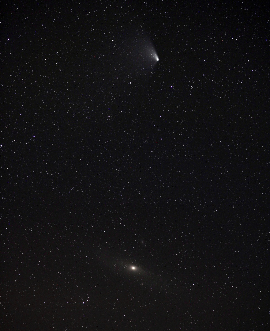 Komet und Andromeda
