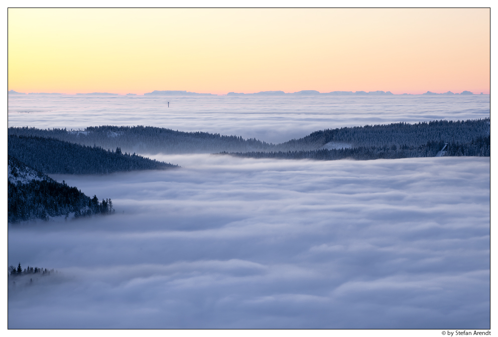 Komische Bergsicht