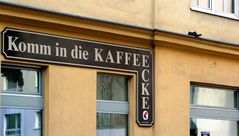 Komm in die Kaffee-Ecke