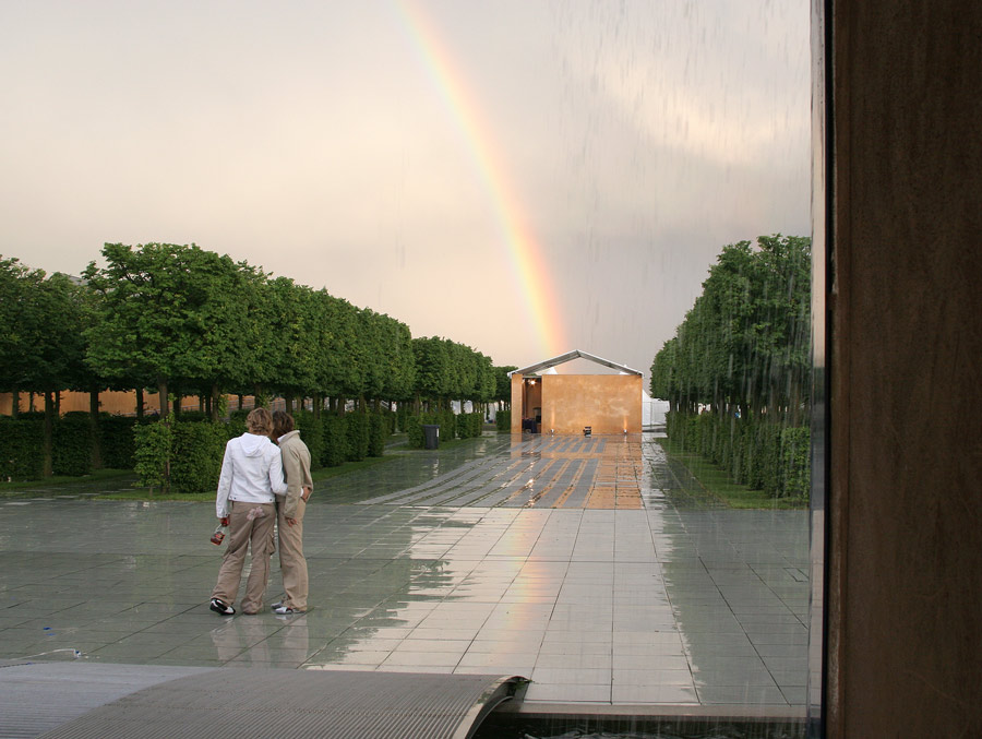 Komm, wir gehen zum Ende des Regenbogens