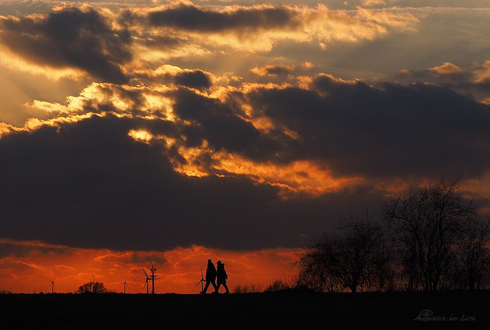 Komm, wir laufen in den Sonnenuntergang...