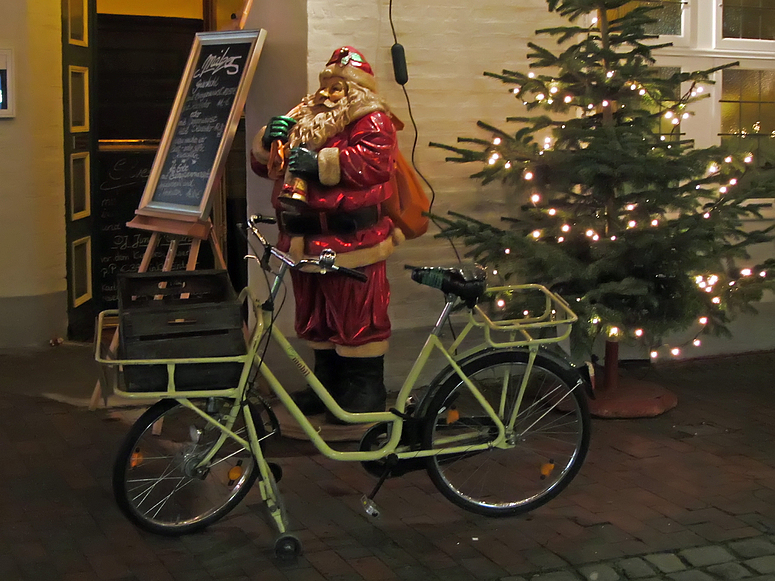 Kommt der Weihnachtsmann mit Fahrrad