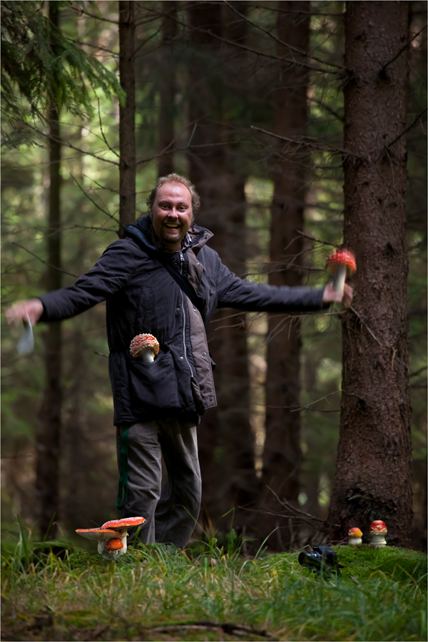 "Kommt, lasst uns fliegen, Pilze!"