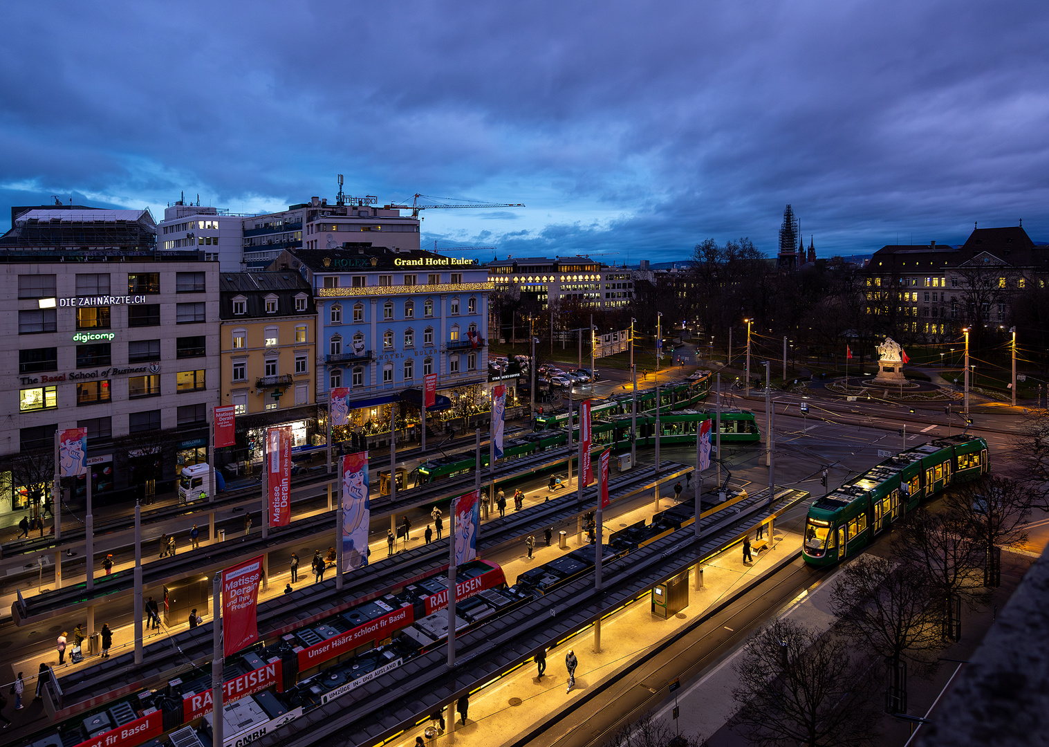 Komplementärkontraste an einem Wintermorgen