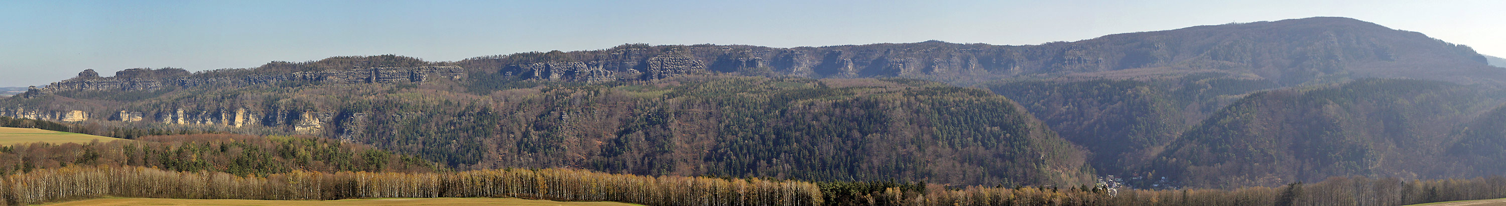 Komplette Schrammsteinkette bis zum Großen Winterberg dem zweithöchsten...