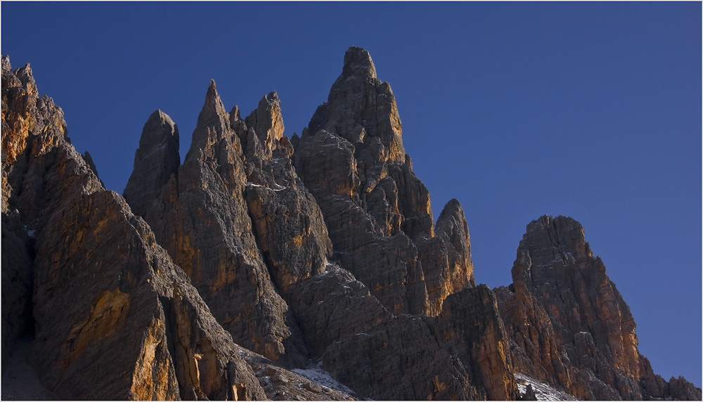 Komplexer Gipfel in den Ampezzaner Dolomiten