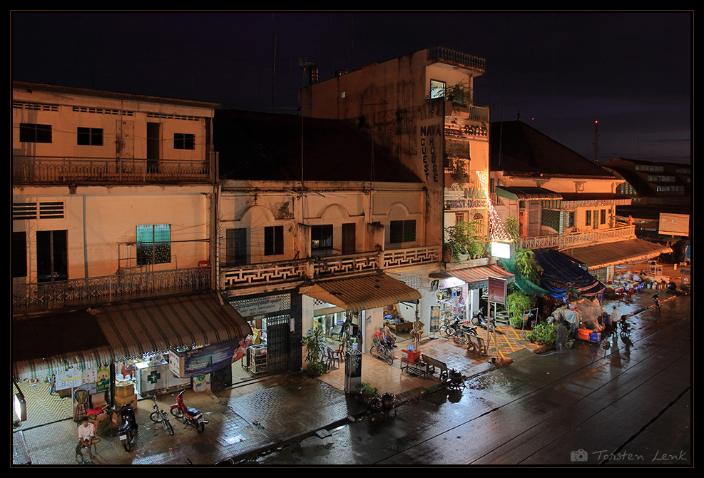 Kompong Cham bei Nacht