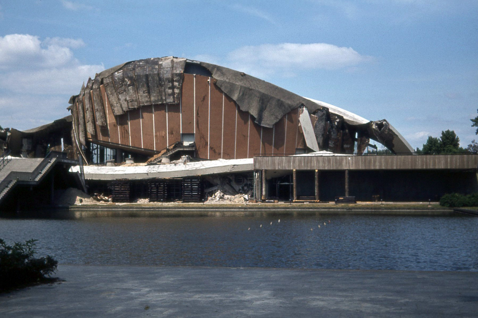 Kongresshalle in Berlin Einsturz am 21.Mai 1980