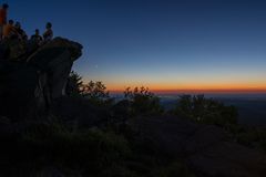 Konjunktion am Brunhildisfelsen