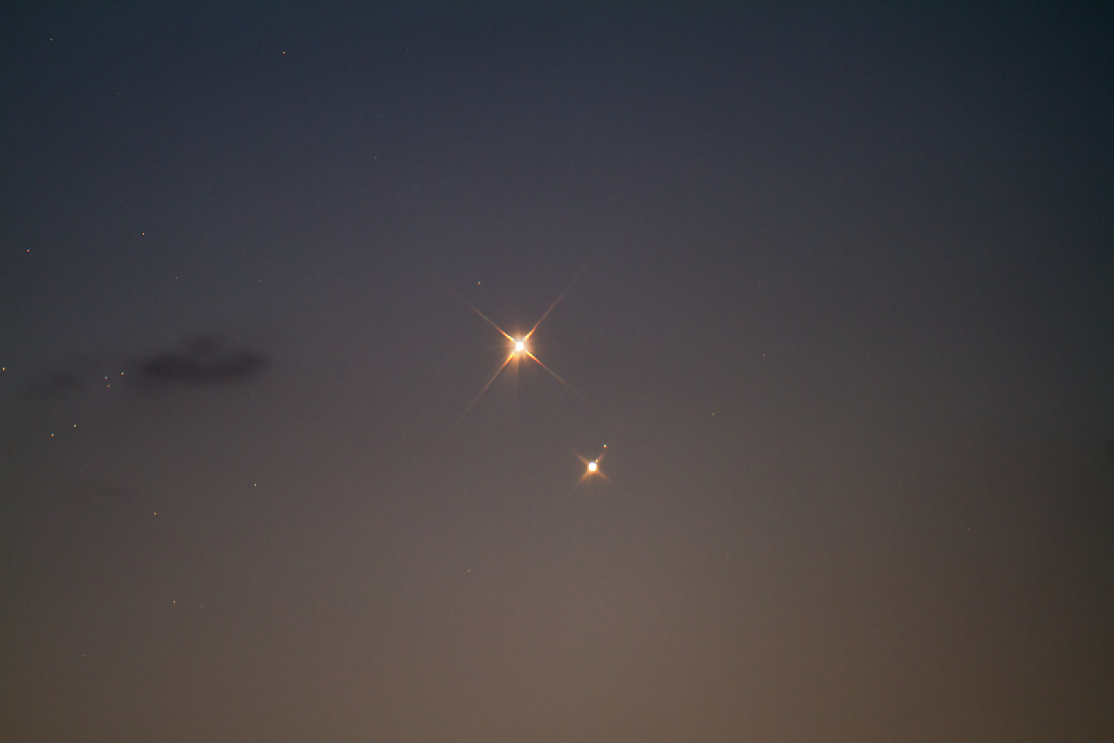 Konjunktion von Venus und Jupiter am 18.08.2014