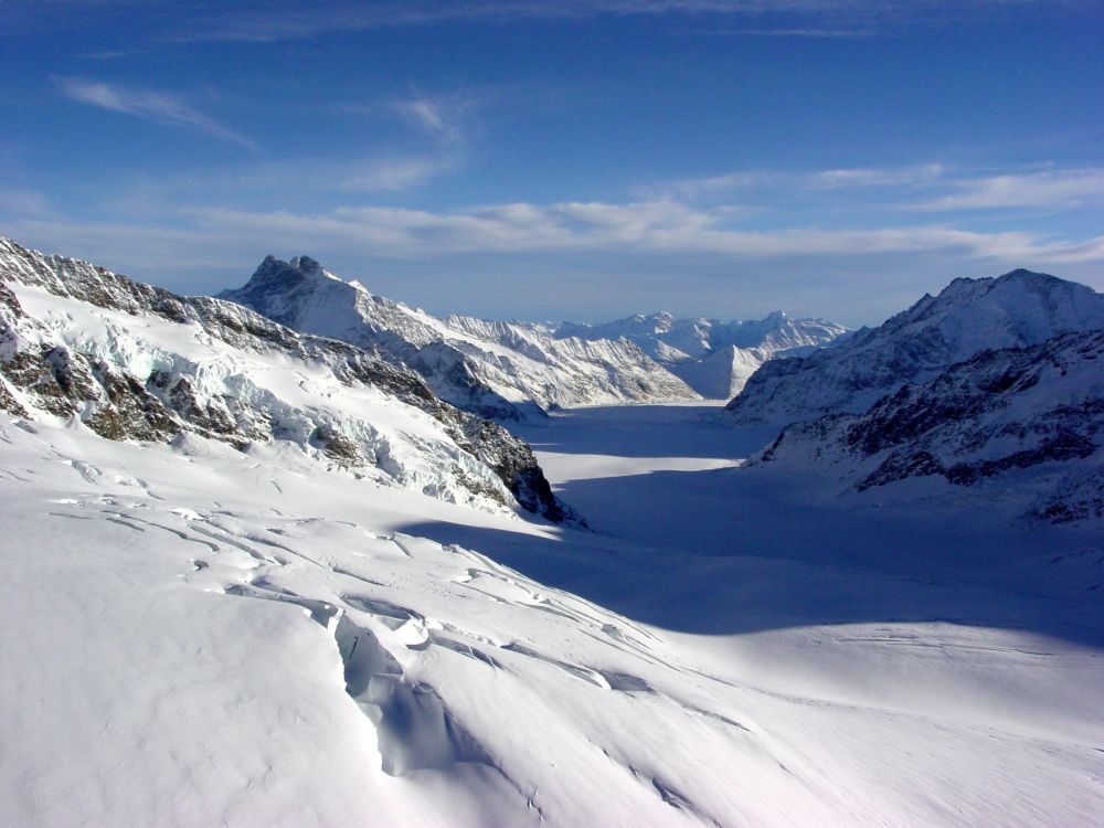 Konkordiaplatz vom Jungfraujoch aus