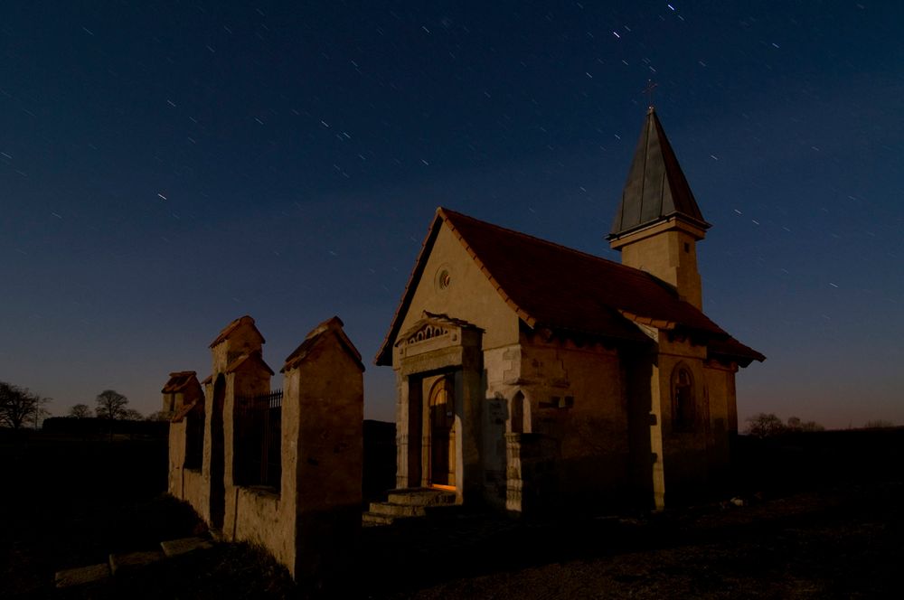 Konradskapelle bei Nacht