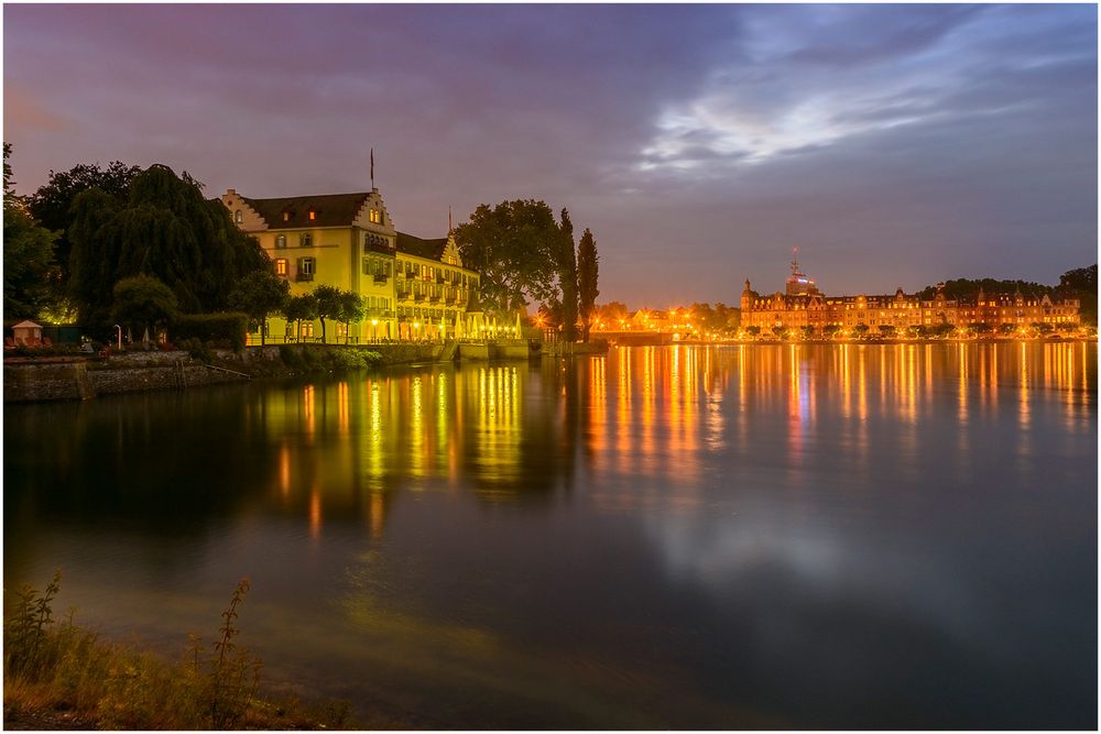 Konstanz.. Foto & Bild | nacht, nachtaufnahme, rhein Bilder auf
