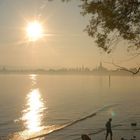 Konstanz am Bodensee im Abendlicht