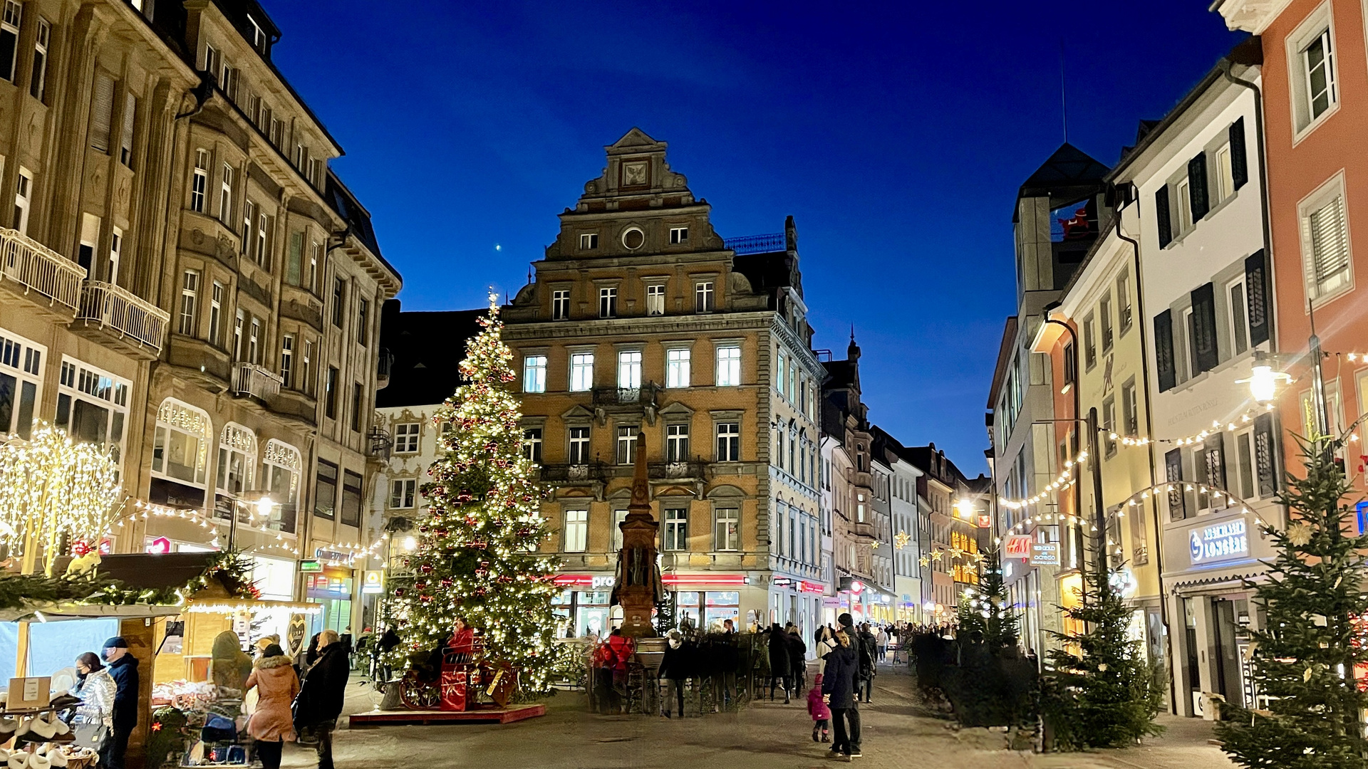 Konstanz Marktstätte in Weihnachtsstimmung