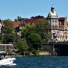 Konstanz-Petershausen und der Seerhein mit alter Rheinbrücke