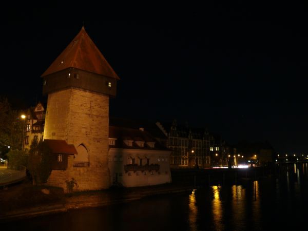 Konstanzer Altstadt bei Nacht