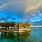 Konstanzer Seetrichter mit Regenbogen