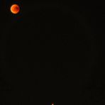 Konstellation Mond und Mars