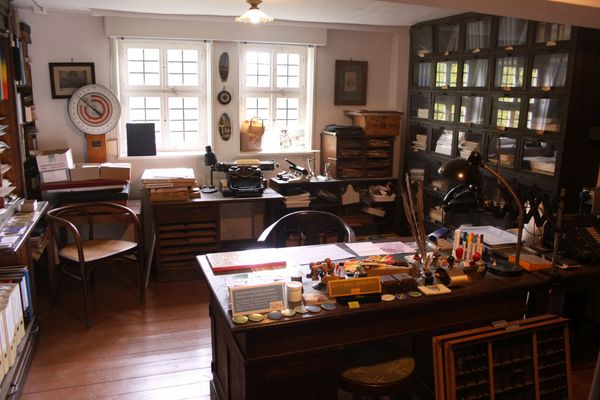 Kontor einer Buchdruckerei