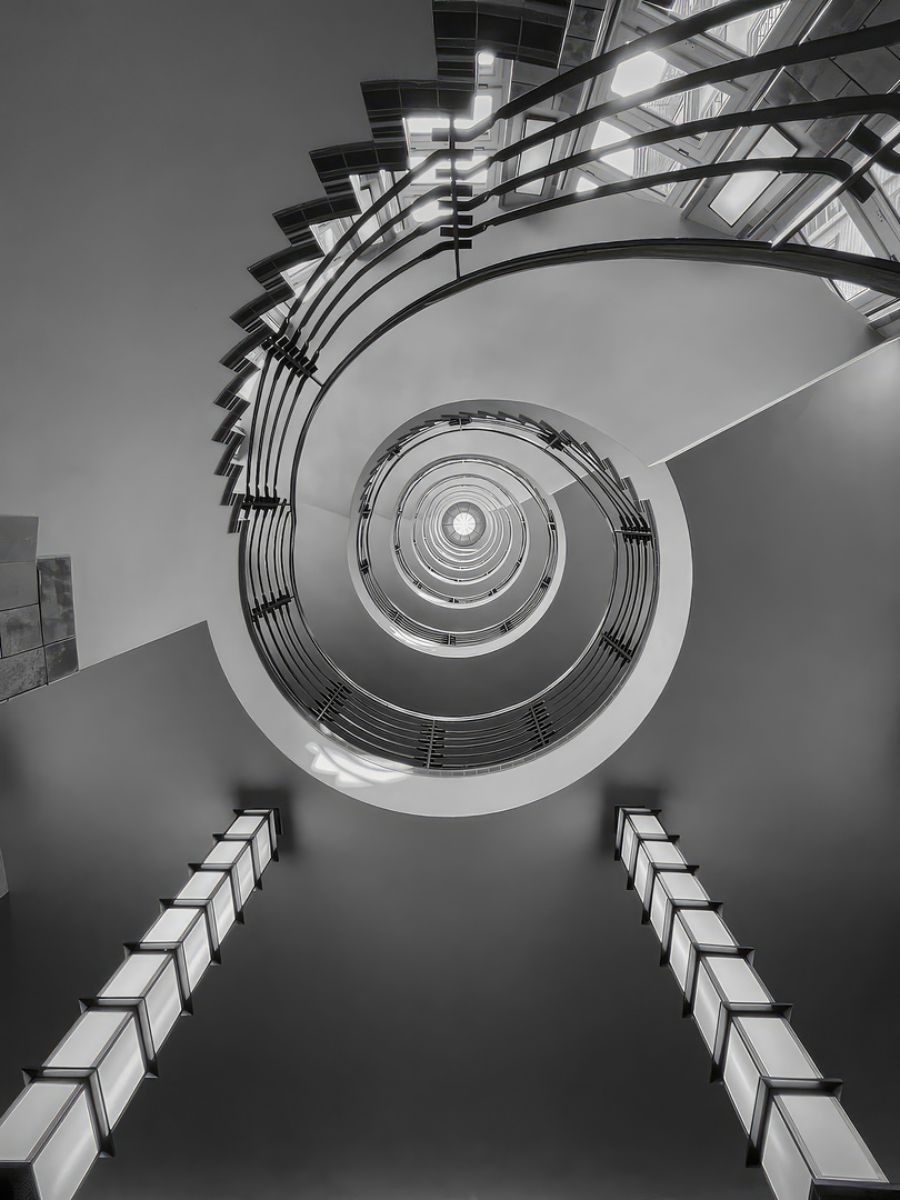 Kontorhaus Treppe in Hamburg