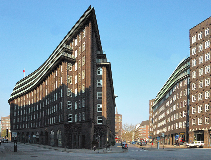  Kontorhausviertel  in Hamburg  Foto Bild architektur 