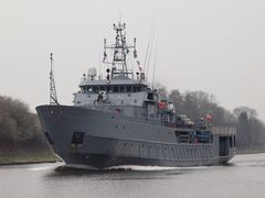 Kontradmiral X. CZERNICKI auf dem Nord-Ostsee-Kanal