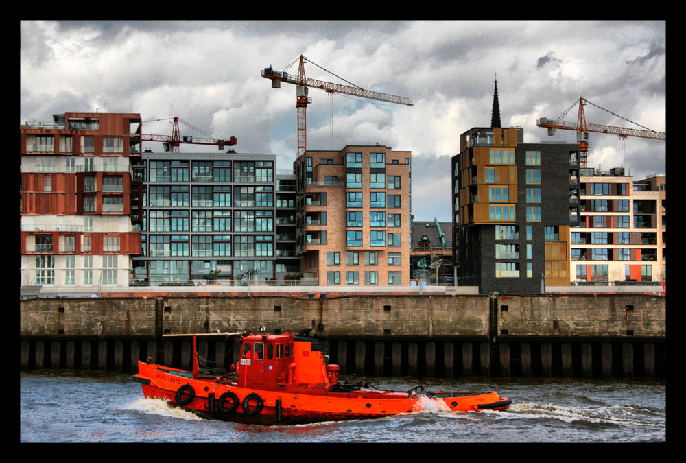 Kontrastboot in Hamburg