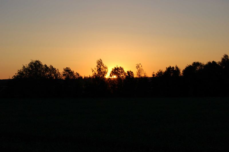 Kontraste der Abenddämmerung