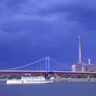 Kontraste Gewitterstimmung Duisburg Rhein Brücke