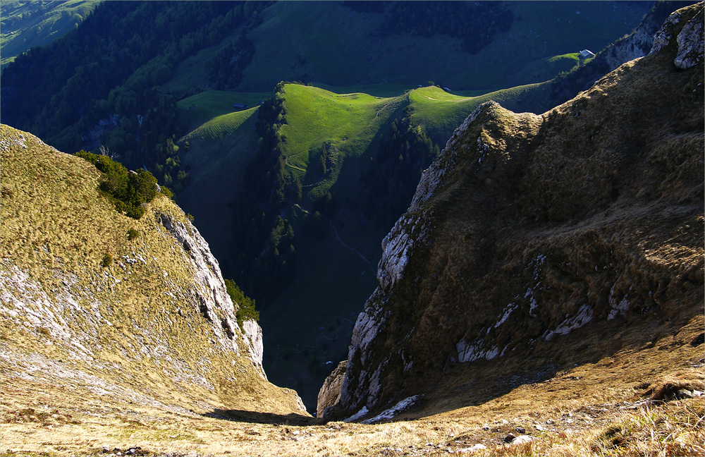 Kontrastreicher Tiefblick