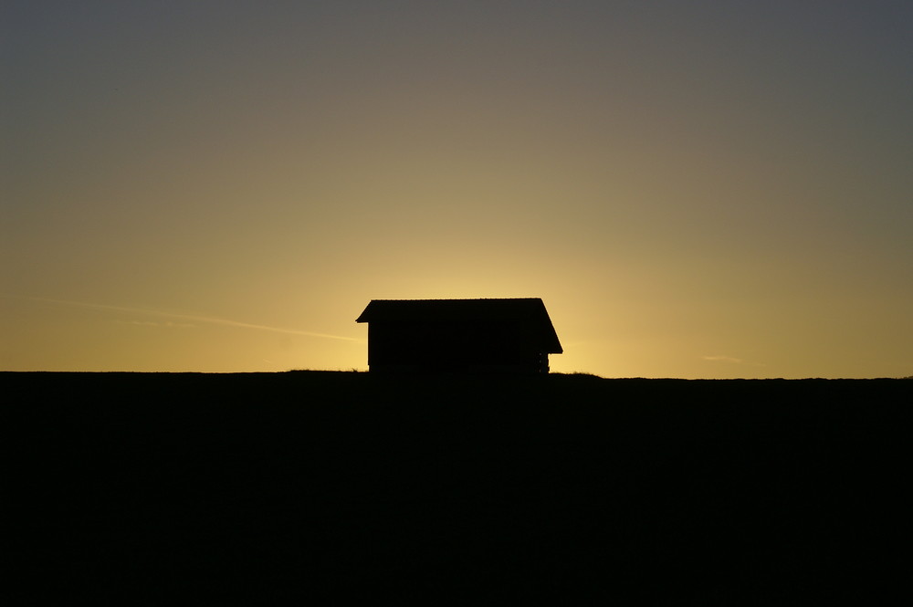 Konturen am Abendhimmel