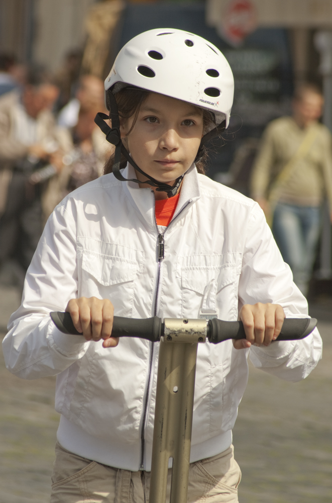 Konzentration am Segway