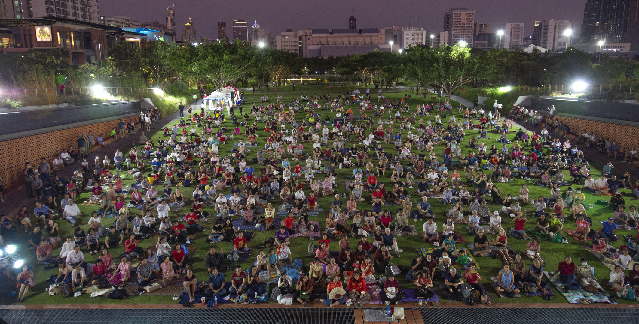 Konzert im Park in Bangkok