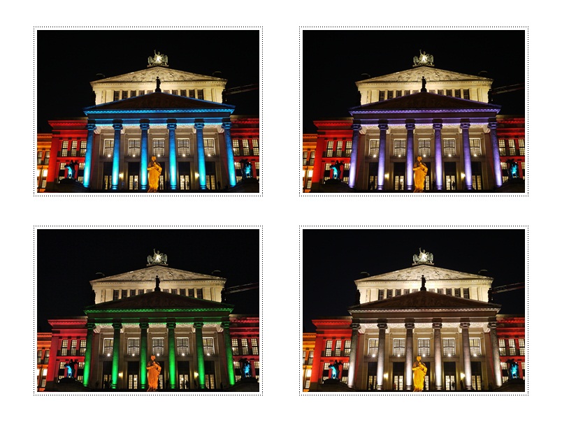 Konzerthaus Berlin, vier Ansichten