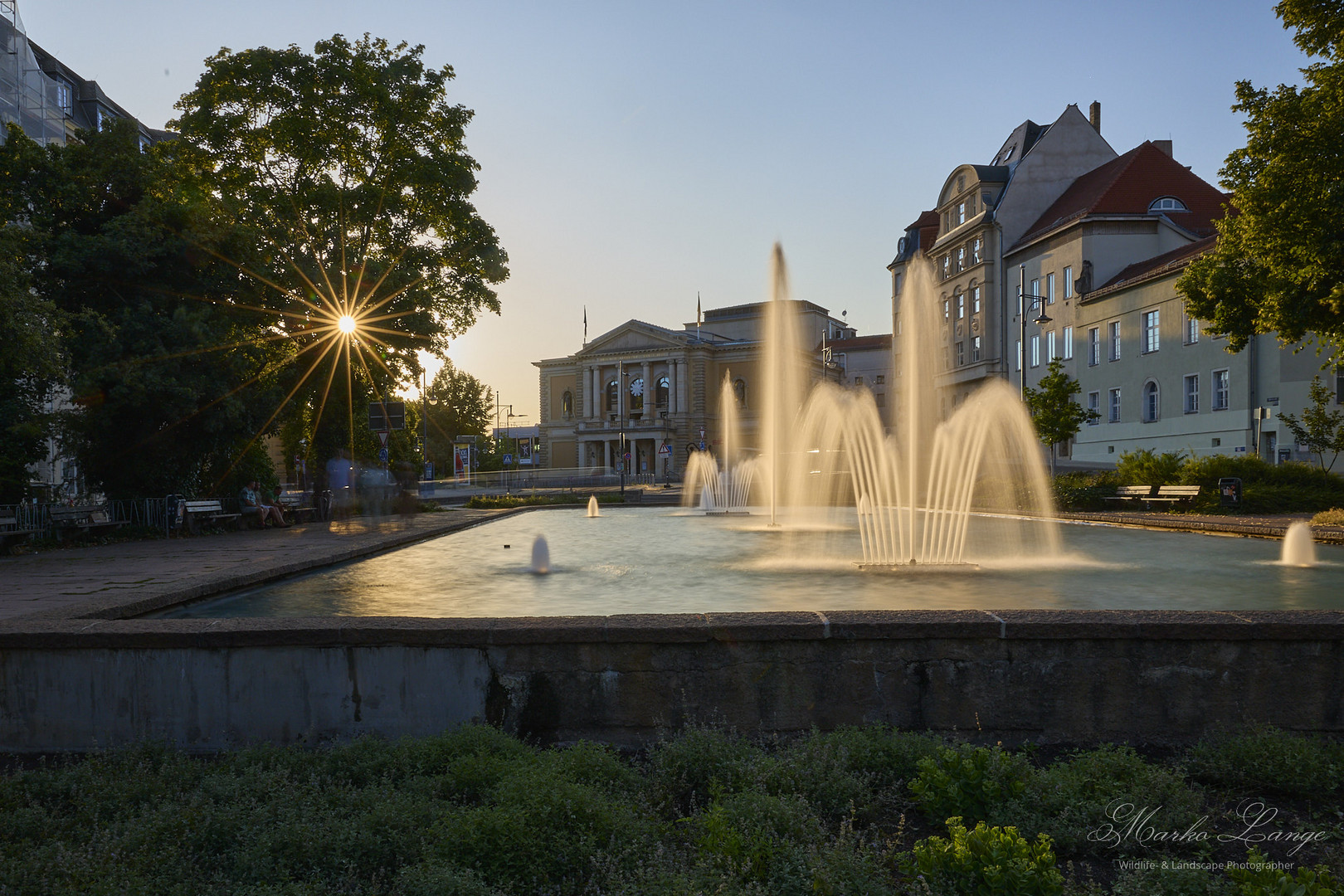 Konzerthaus im Abendlicht