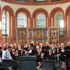 Konzertvorbereitung in der Klosterkirche Lehnin
