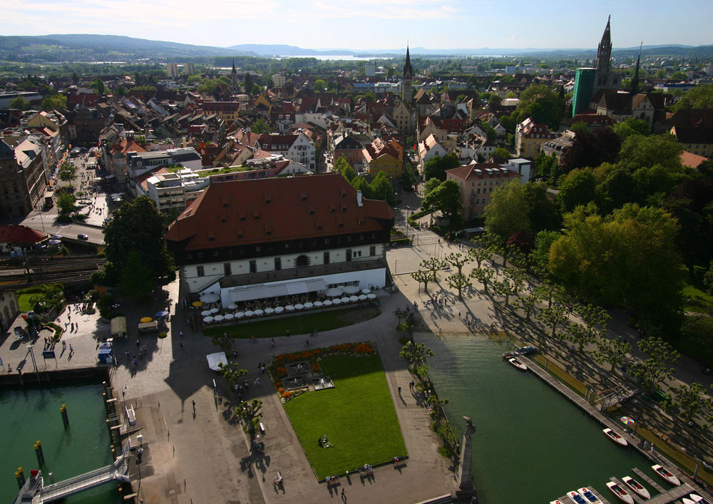 Konzil in Konstanz aus der Luft
