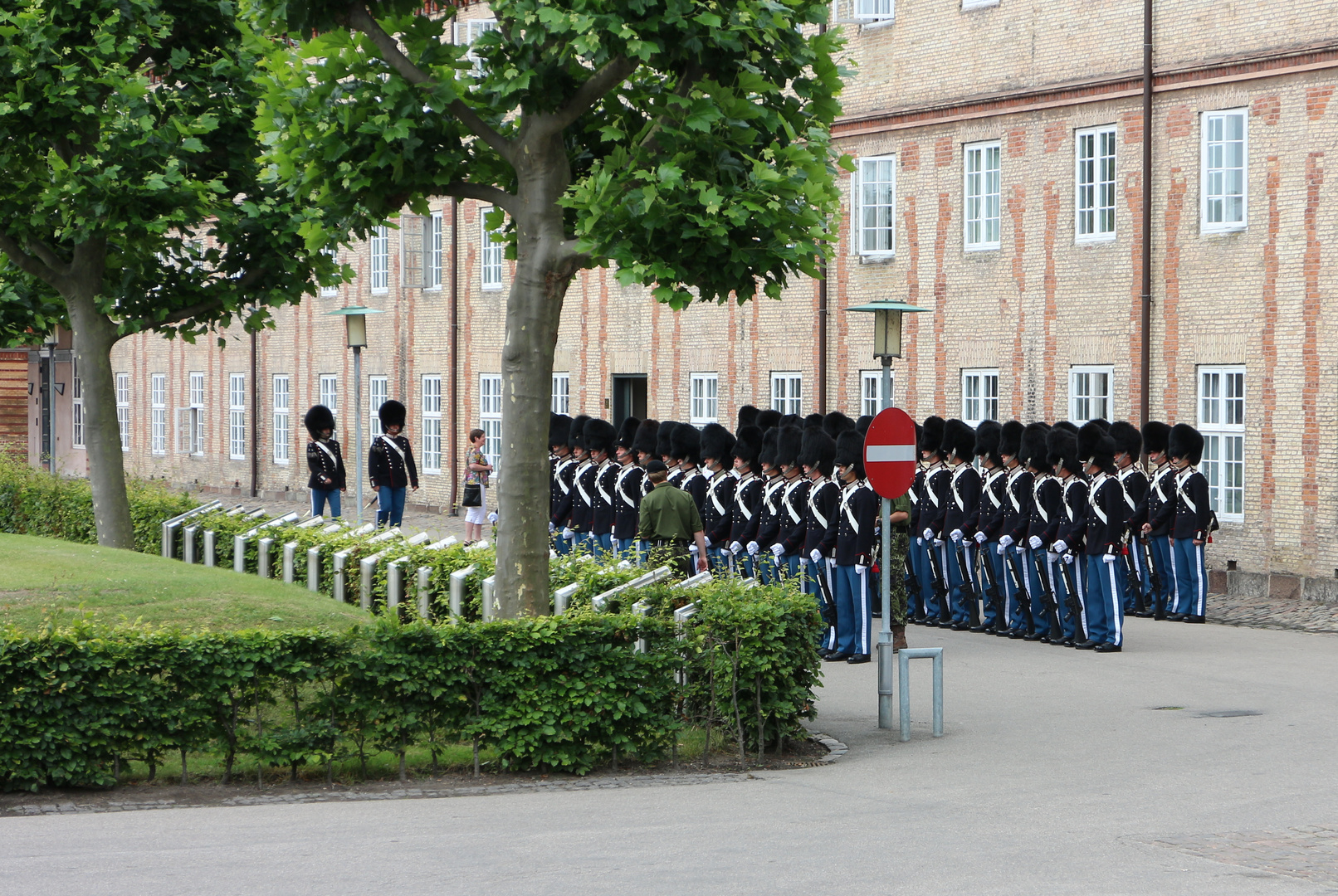 Kopenhagen Schloss Rosenborg Truppeninspektion