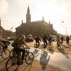 Kopenhavn - Rush Hour on Radhuspladsen/Andersens Blvd -  Town Hall